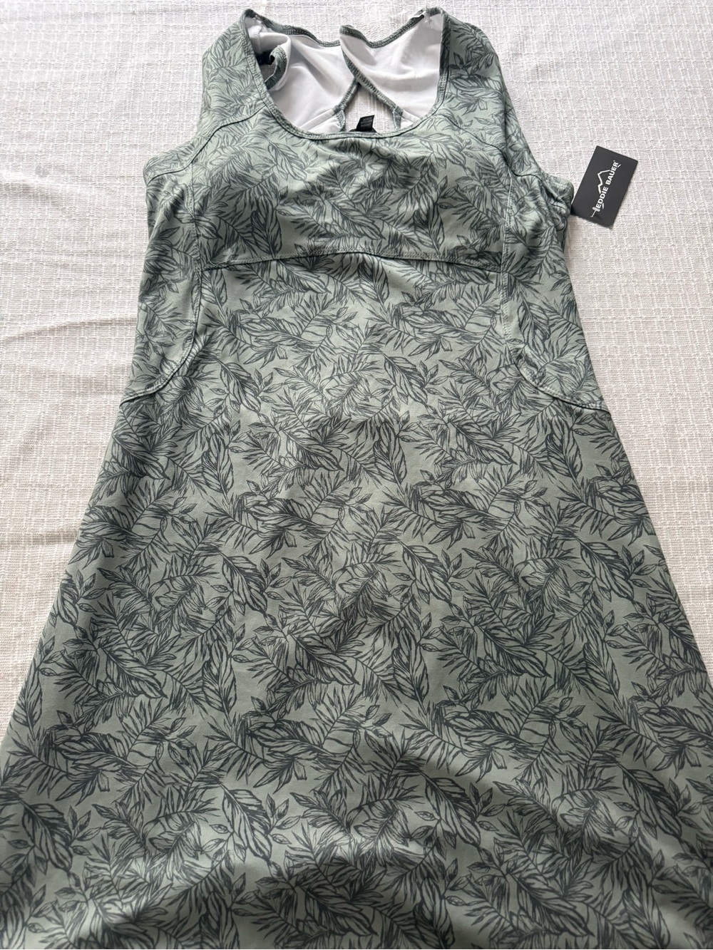 Eddie Bauer Green Printed Performance Tank